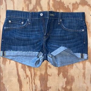 Levi's 513 Boyfriend denim cutoff jean shorts STAR